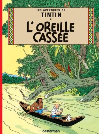 Couverture de l'album Les Aventures de Tintin (Petit format) - 6. L'Oreille cassée
