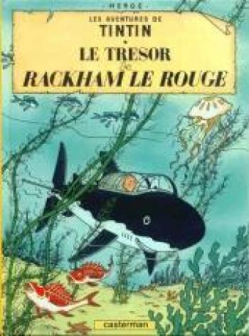 Couverture de l'album Les Aventures de Tintin (Petit format) - 12. Le Trésor de Rackham le Rouge