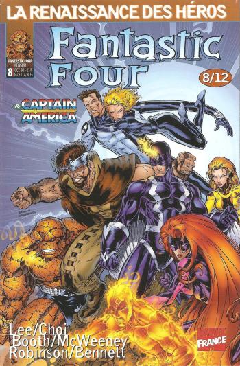 Couverture de l'album Fantastic Four (Marvel France V1) - 8. Fantastic four & Captain America n°8
