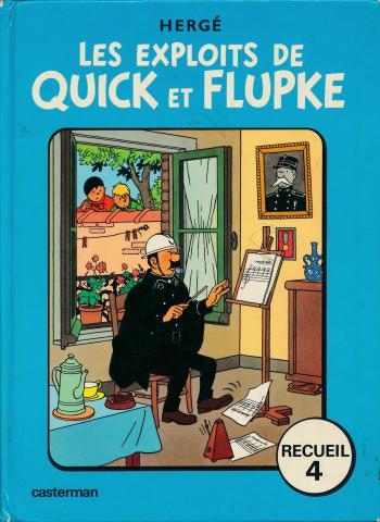 Couverture de l'album Les Exploits de Quick et Flupke (Recueil) - 4. Tome 4 : Les exploits de Quick et Flupke - 4e série