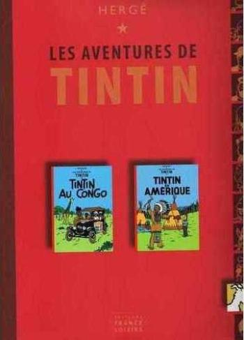 Couverture de l'album Tintin (France Loisirs - Collection Duo) - 5. Tintin Au Congo/Tintin En Amérique