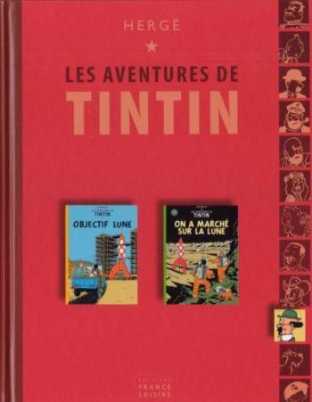 Couverture de l'album Tintin (France Loisirs - Collection Duo) - 3. Objectif Lune / On a marché sur la lune