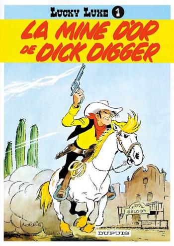 Couverture de l'album Lucky Luke (Dupuis) - 1. La mine d'or de Dick Digger