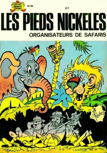 Couverture de l'album Les Pieds Nickelés (3e série - 1946-1988) - 68. Les Pieds Nickelés organisateurs de safaris