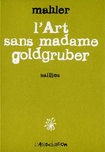 Couverture de l'album L'art selon madame Goldgruber - 2. L'art sans madame Goldgruber