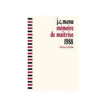Couverture de l'album Mémoire de Maîtrise (One-shot)