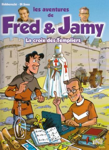 Couverture de l'album Les Aventures de Fred & Jamy - 1. La croix des Templiers