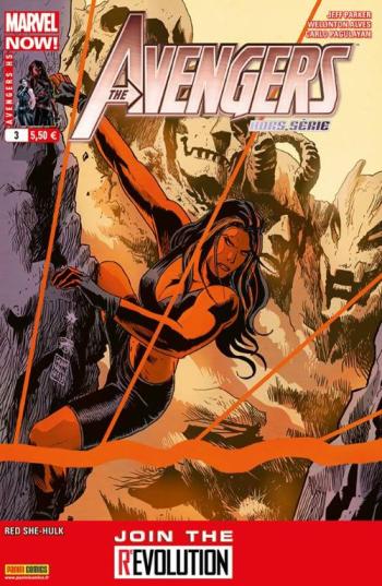 Couverture de l'album Avengers - Hors-Série - 3. Route 616 - miss hulk rouge (2/2)
