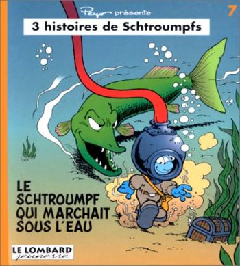 Couverture de l'album 3 histoires de Schtroumpfs - 7. Le Schtroumpfs qui marchait sous l'eau