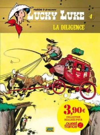 Couverture de l'album Lucky Luke (Collection Ouest France) - 4. La Diligence