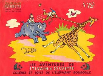 Couverture de l'album Sylvain et Sylvette (Albums Fleurette) - 12. Colères et joies de l'éléphant Bouboule