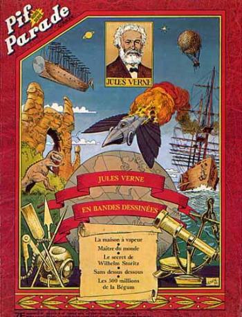 Couverture de l'album Jules Verne en bandes dessinées (One-shot)