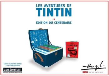 Couverture de l'album Les Aventures de Tintin (Petit format) - COF. Édition du centenaire