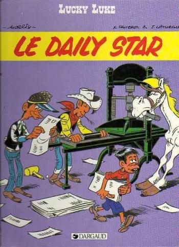 Couverture de l'album Lucky Luke (Lucky Comics / Dargaud / Le Lombard) - 23. Le Daily Star