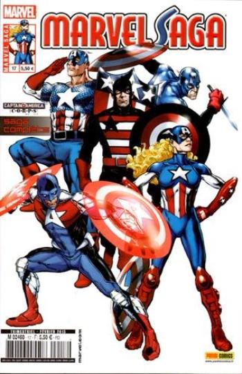 Couverture de l'album Marvel Saga - 17. Le corps des Captain America