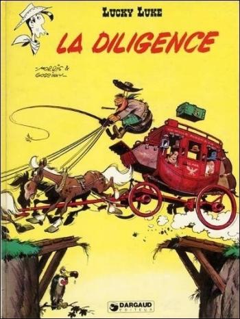 Couverture de l'album Lucky Luke (Lucky Comics / Dargaud / Le Lombard) - 1. La diligence