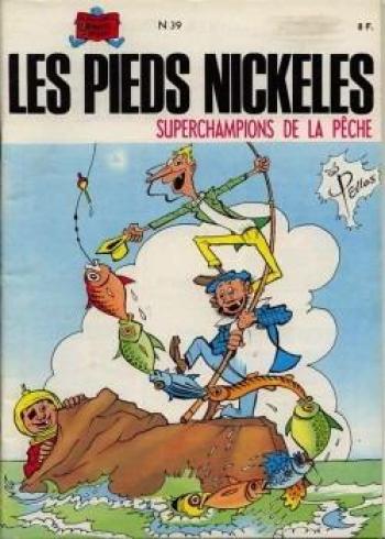 Couverture de l'album Les Pieds Nickelés (3e série - 1946-1988) - 39. Les Pieds Nickelés superchampions de la pêche
