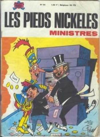 Couverture de l'album Les Pieds Nickelés (3e série - 1946-1988) - 56. Les Pieds Nickelés ministres