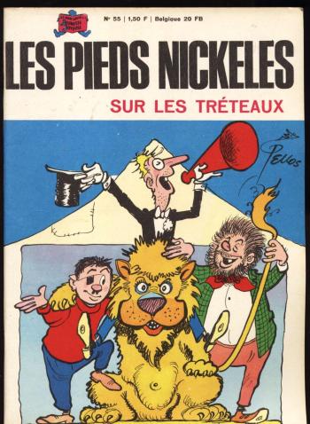 Couverture de l'album Les Pieds Nickelés (3e série - 1946-1988) - 55. Les Pieds Nickelés sur les tréteaux