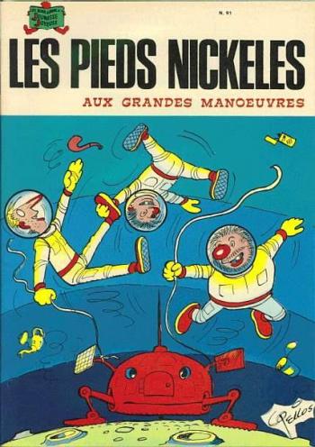 Couverture de l'album Les Pieds Nickelés (3e série - 1946-1988) - 91. Les Pieds Nickelés aux grandes manoeuvres