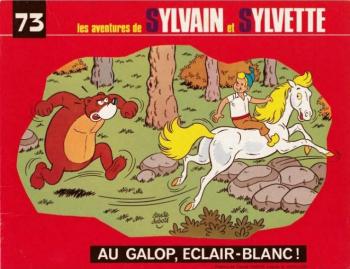 Couverture de l'album Sylvain et Sylvette (Albums Fleurette - Nouvelle série) - 73. Au galop, Éclair-Blanc !