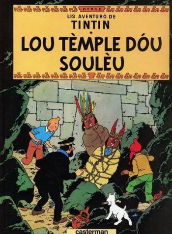 Couverture de l'album Tintin (En langues régionales et étrangères) - 14. Lou tèmple dou soulèu (provençal)