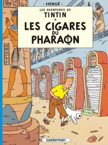 Couverture de l'album Les Aventures de Tintin (Petit format) - 4. Les Cigares du pharaon