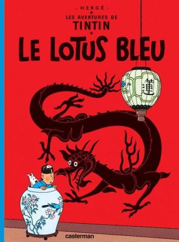 Couverture de l'album Les Aventures de Tintin (Petit format) - 5. Le Lotus bleu