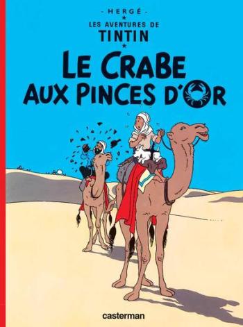 Couverture de l'album Les Aventures de Tintin (Petit format) - 9. Le Crabe aux pinces d'or