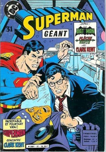 Couverture de l'album Superman Géant (Sagédition 2e série) - 31. Superman rencontre Clark Kent