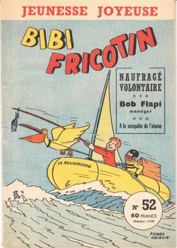 Couverture de l'album Bibi Fricotin (Jeunesse Joyeuse) - 52. Naufragé volontaire