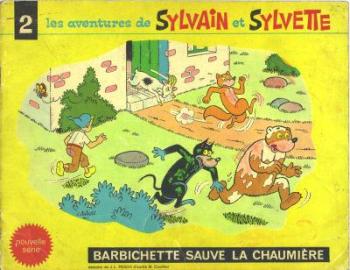 Couverture de l'album Sylvain et Sylvette (Albums Fleurette - Nouvelle série) - 2. Barbichette sauve la chaumière