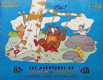Couverture de l'album Sylvain et Sylvette (Albums Fleurette) - 59. Compère l'ours s'en balance