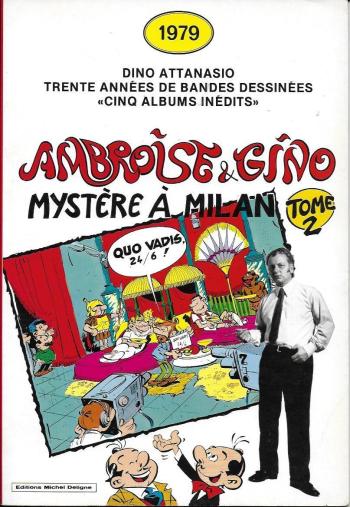 Couverture de l'album Dino Attanasio - Trente années de bandes dessinées - 2. Ambroise et Gino - Mystère à Milan