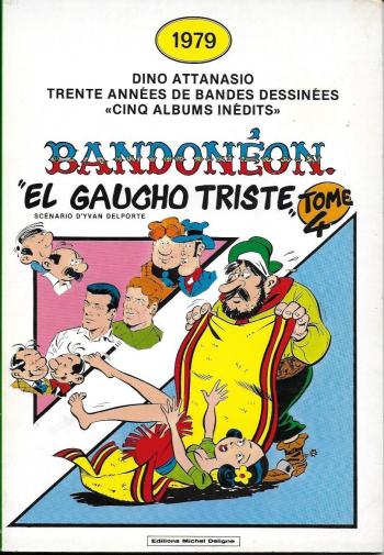 Couverture de l'album Dino Attanasio - Trente années de bandes dessinées - 4. Bandonéon: El gaucho triste