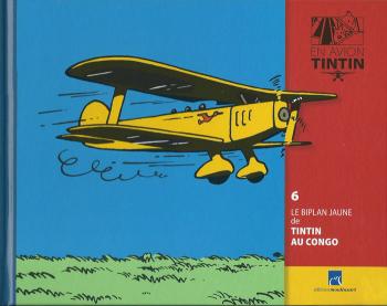 Couverture de l'album En avion Tintin - 6. Le Biplan jaune de Tintin au Congo