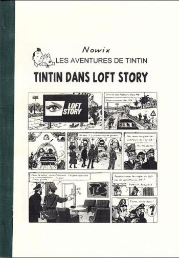 Couverture de l'album Tintin (Pastiches, parodies et pirates) - HS. Tintin dans Loft Story