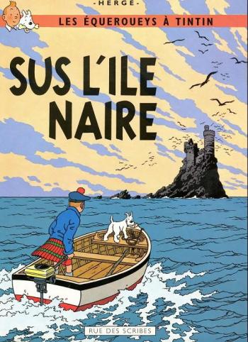 Couverture de l'album Tintin (En langues régionales et étrangères) - 7. Sus l'ile naire (gallo)