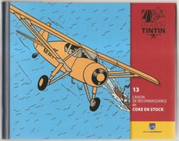 Couverture de l'album En avion Tintin - 13. L'Avion de reconnaissance de Coke en stock