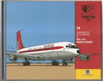 Couverture de l'album En avion Tintin - 15. Le Boeing 707 de la Qantas de Vol 714 pour Sydney