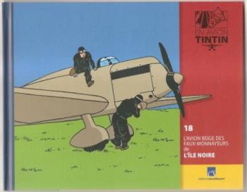 Couverture de l'album En avion Tintin - 18. L'avion beige des faux-monnayeurs de L'Île noire