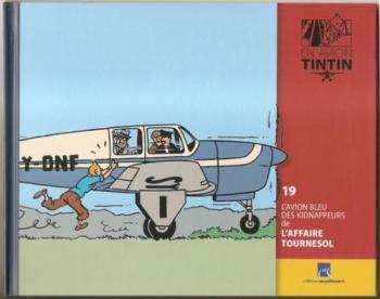 Couverture de l'album En avion Tintin - 19. L'Avion bleu des kidnappeurs de L'Affaire Tournesol