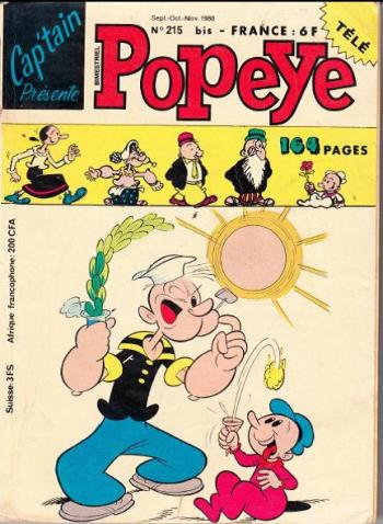Couverture de l'album Popeye (Cap'tain présente) - 215. Olive et les romans noirs