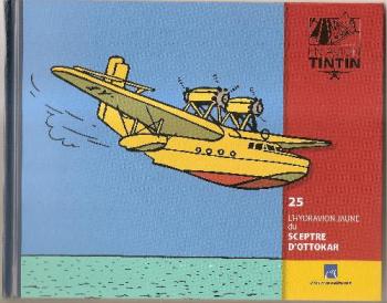 Couverture de l'album En avion Tintin - 25. L'Hydravion jaune du Sceptre d'Ottokar