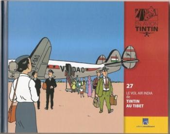 Couverture de l'album En avion Tintin - 27. Le Vol Air India de Tintin au Tibet