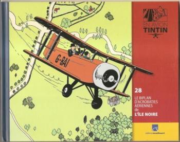 Couverture de l'album En avion Tintin - 28. Le Biplan d'acrobaties aériennes de L'Île noire