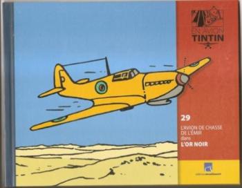 Couverture de l'album En avion Tintin - 29. L'Avion de chasse de l'émir dans Tintin au pays de l'or noir