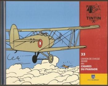 Couverture de l'album En avion Tintin - 33. L'Avion de chasse arabe des Cigares du pharaon