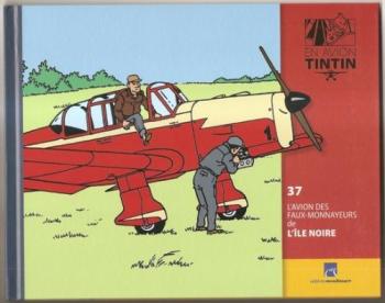 Couverture de l'album En avion Tintin - 37. L'Avion des faux-monnayeurs de L'Île noire