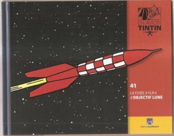 Couverture de l'album En avion Tintin - 41. La Fusée X-FLR6 d'Objectif lune